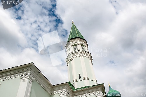 Image of Mosque with minaret Husainiy in the city of Orenburg 