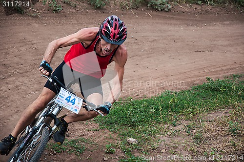 Image of Competitions cyclists in cross-country 