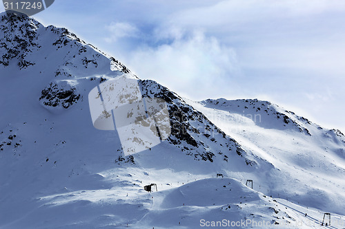 Image of Ski run in Austrian Alps