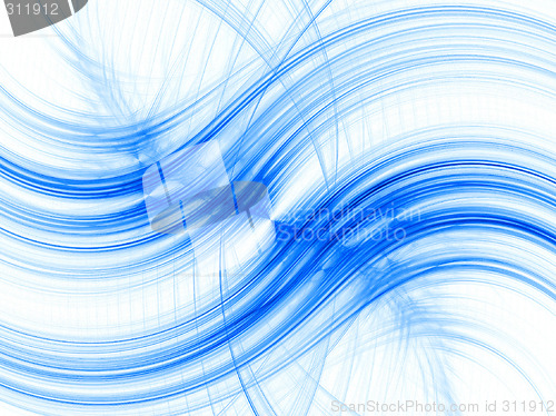 Image of Blue waves background