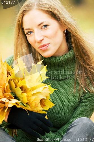 Image of young woman in the park