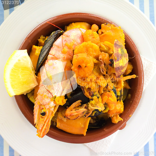 Image of Mediterranean seafood dish