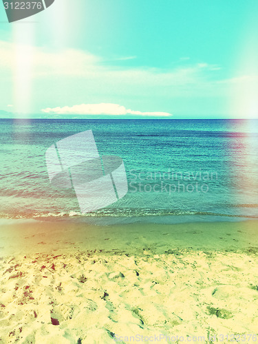 Image of Sea and beach, retro image