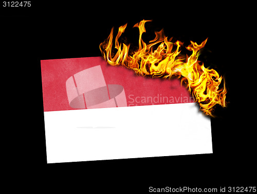 Image of Flag burning - Indonesia