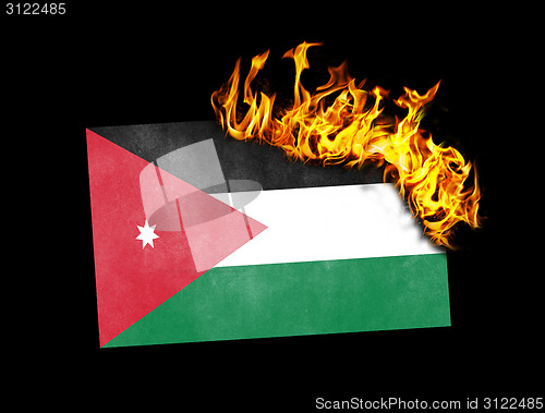 Image of Flag burning - Jordan