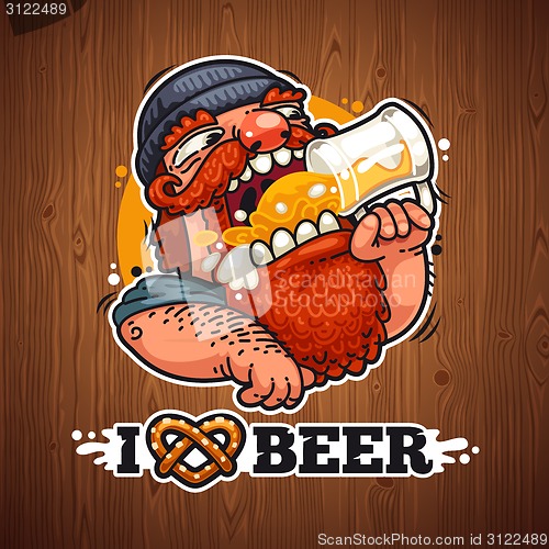 Image of Man Loves Beer