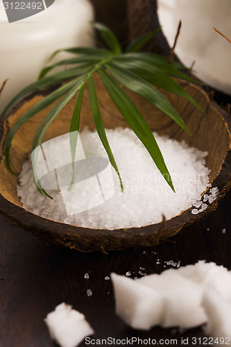 Image of coco bath. coconut with sea salt 