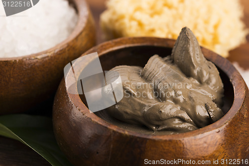 Image of Dead Sea mud and salt in a bowl