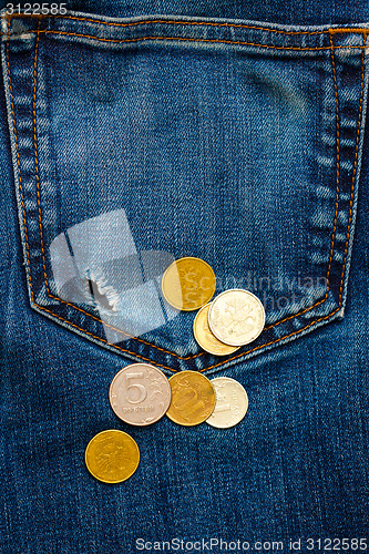Image of pocket with hole and coins