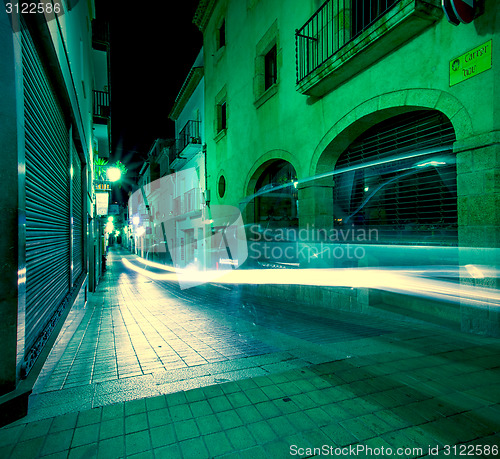 Image of Tossa de Mar, Catalonia, Spain, 06.18.2013, Carrer Nou street