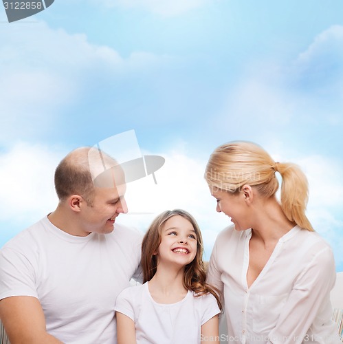 Image of happy family at home