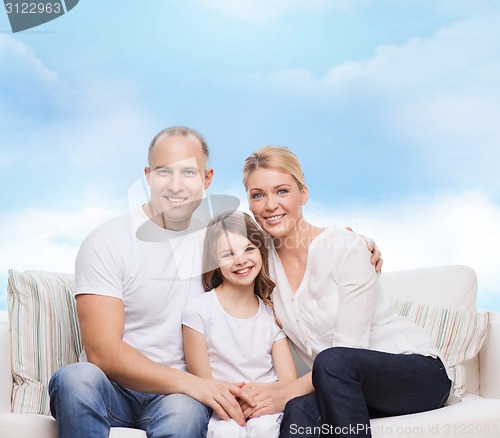 Image of happy family at home