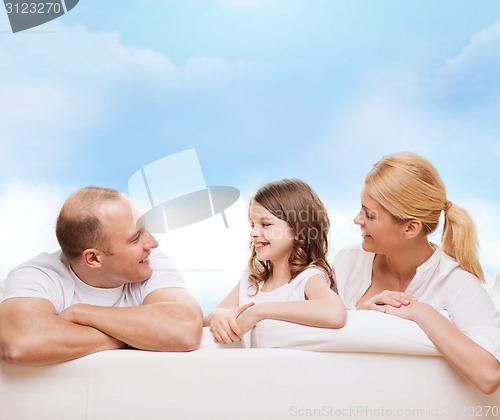 Image of happy family at home