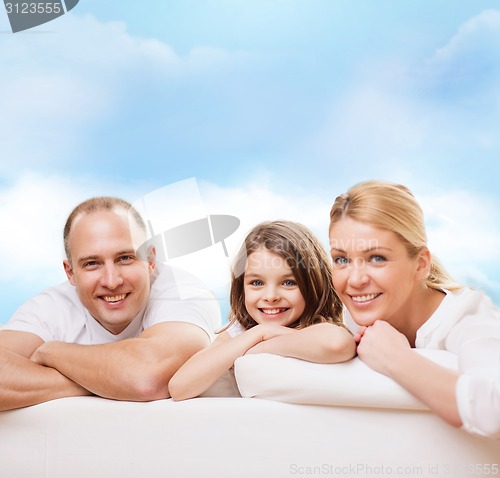 Image of happy family at home