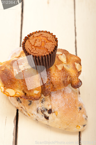 Image of sweet bread cake selection 