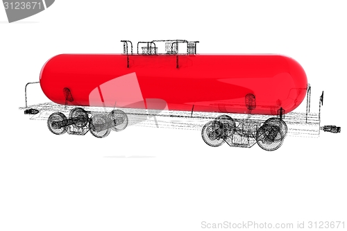 Image of 3D model cistern car