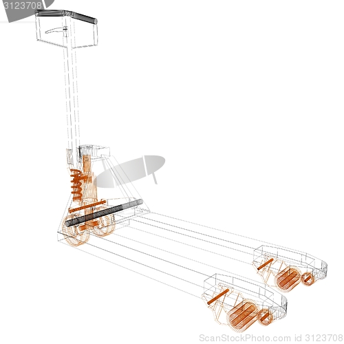 Image of 3d model pallet jack