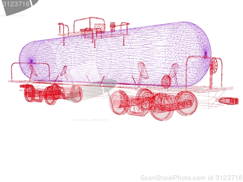 Image of 3D model cistern car
