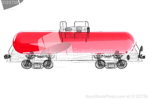 Image of 3D model cistern car