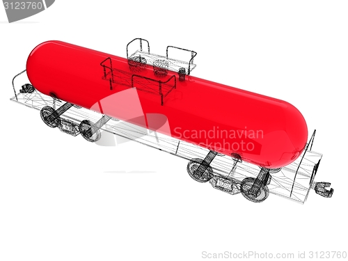 Image of 3D model cistern car