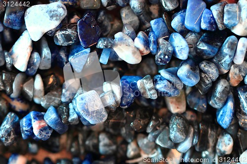 Image of abstract blue mineral texture 
