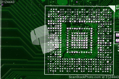 Image of microprocessor detail