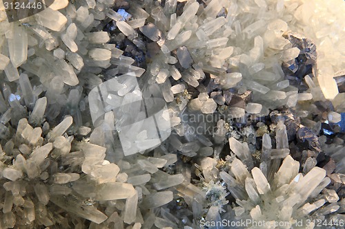 Image of white crystal in the lead