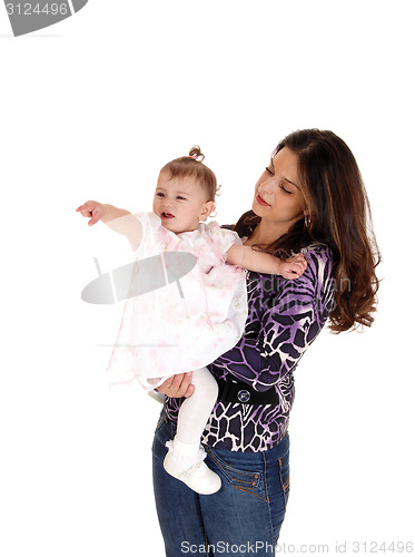 Image of Mom and baby girl.