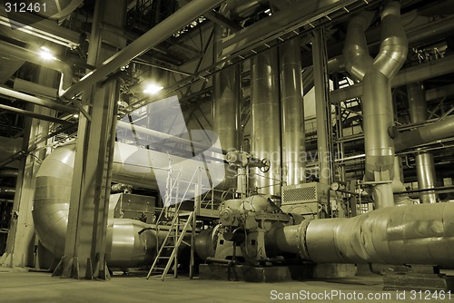 Image of Pipes inside energy plant