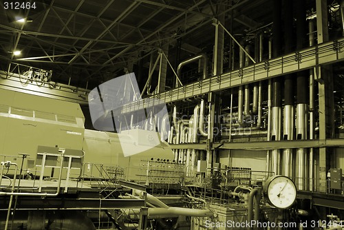 Image of Pipes inside energy plant