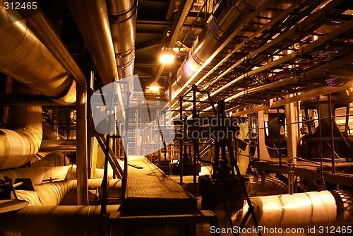 Image of Pipes inside energy plant