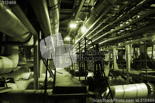 Image of Pipes inside energy plant