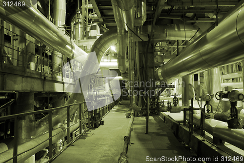 Image of Pipes inside energy plant