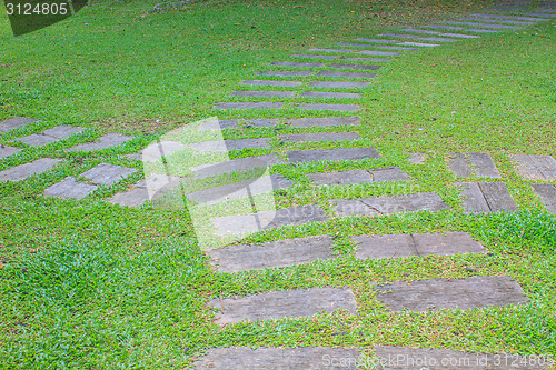 Image of Stone walkway in the park