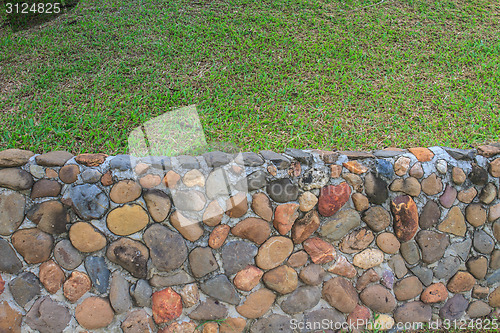 Image of Textured stone wall