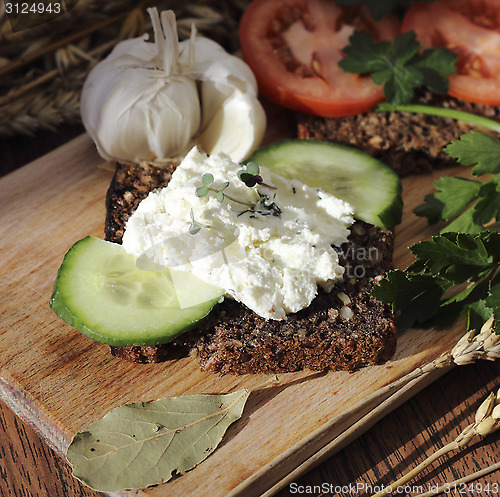 Image of Cottage cheese sandwich 