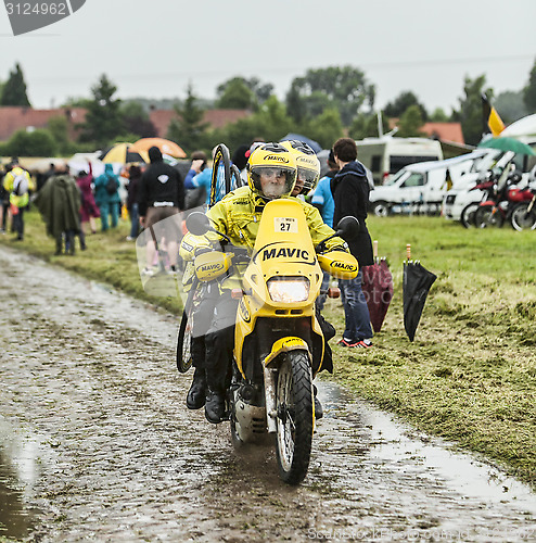 Image of Mavic Bike on a Muddy Road