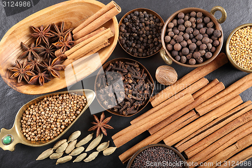 Image of Brown spices.