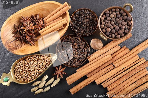 Image of Brown spices.