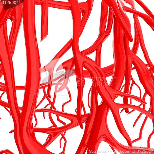 Image of Fantasy veins. Medical illustration