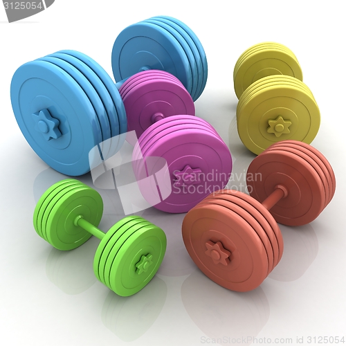 Image of Fitness dumbbells