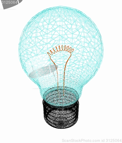 Image of 3d bulb icon