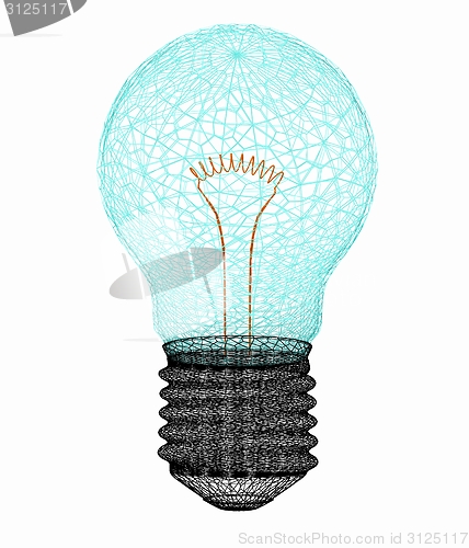 Image of 3d bulb icon