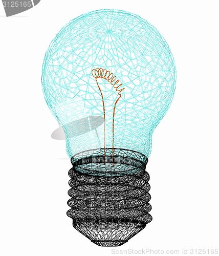 Image of 3d bulb icon