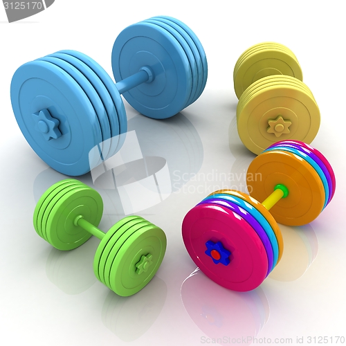 Image of Fitness dumbbells