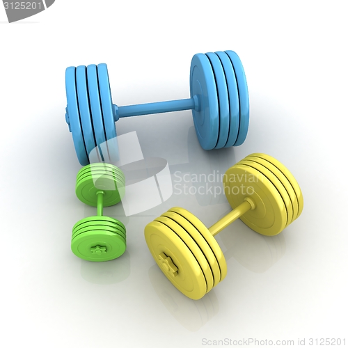 Image of Fitness dumbbells