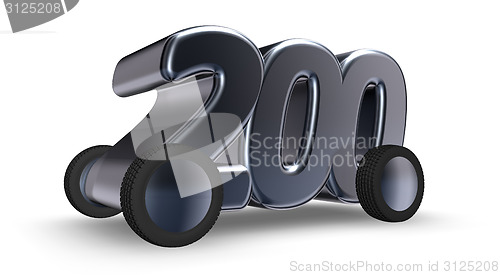 Image of two hundred on wheels