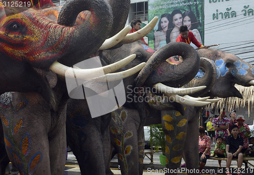 Image of ASIA THAILAND AYUTTHAYA SONGKRAN FESTIVAL