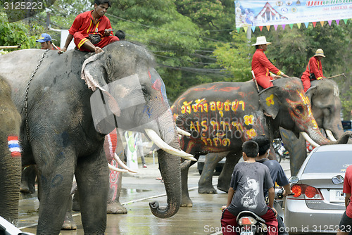 Image of ASIA THAILAND AYUTTHAYA SONGKRAN FESTIVAL