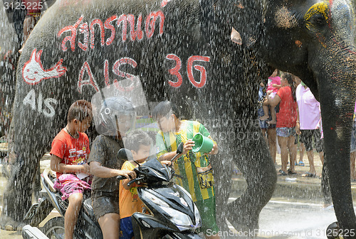 Image of ASIA THAILAND AYUTTHAYA SONGKRAN FESTIVAL